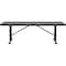 Global Industrial 8' Rectangular Expanded Metal Outdoor Table, Black 277570BK - alternate 3